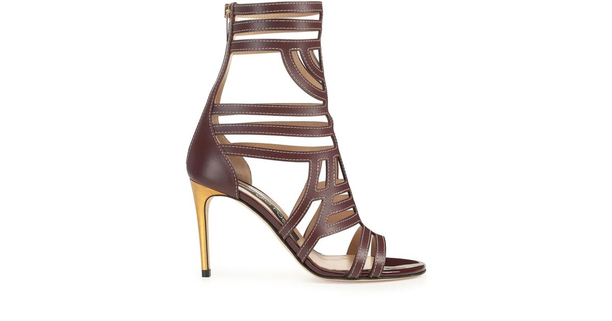 Sergio Rossi Sr Agate サンダル ブラウン | Lyst