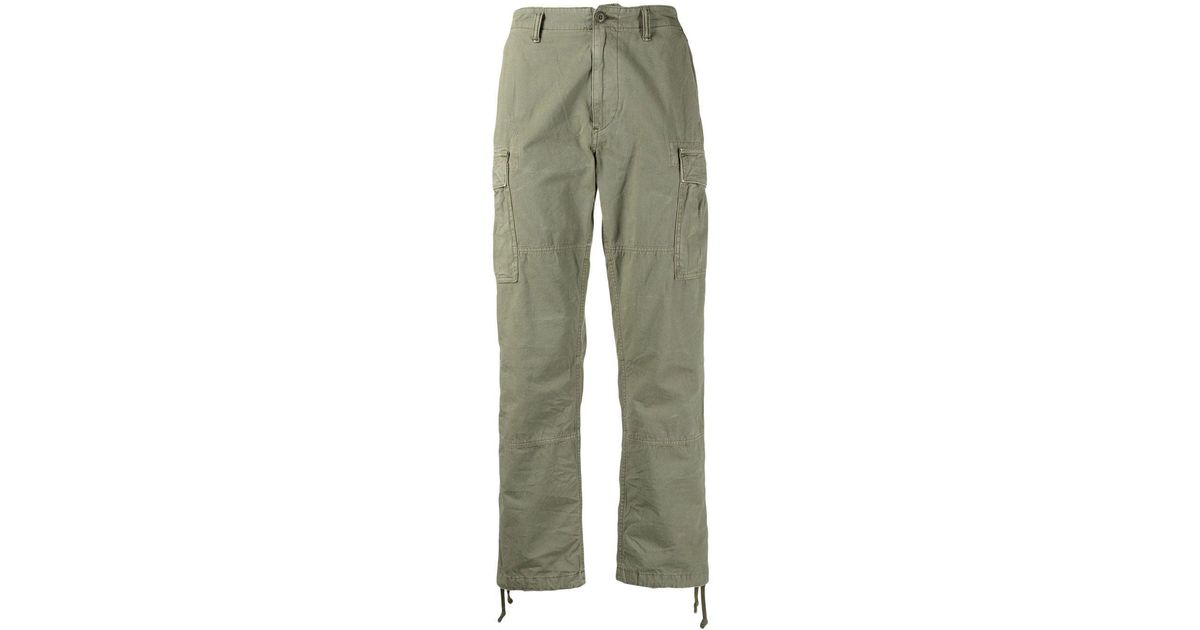Polo Ralph Lauren Cotton Mid-rise Straight-leg Cargo Pants in Green for ...