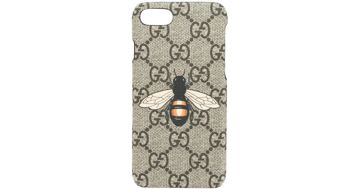 Gucci Gg Supreme Bee Phone Case | Lyst