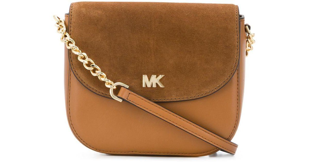 mk crossbody brown