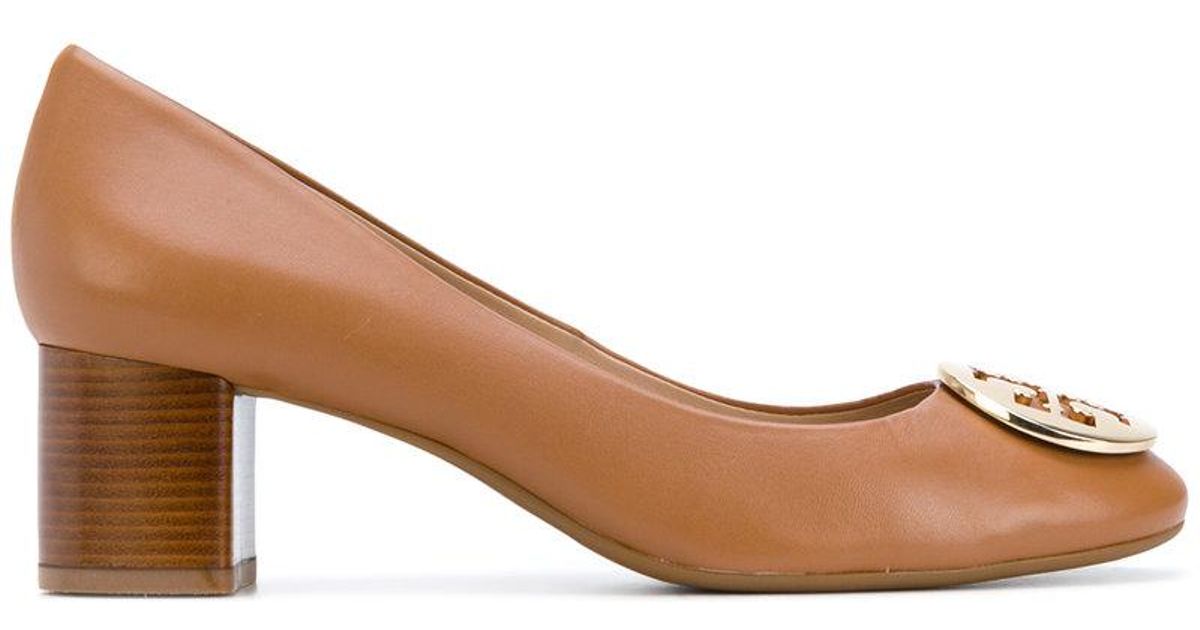 Tory Burch Leather Hope Pumps in Brown 