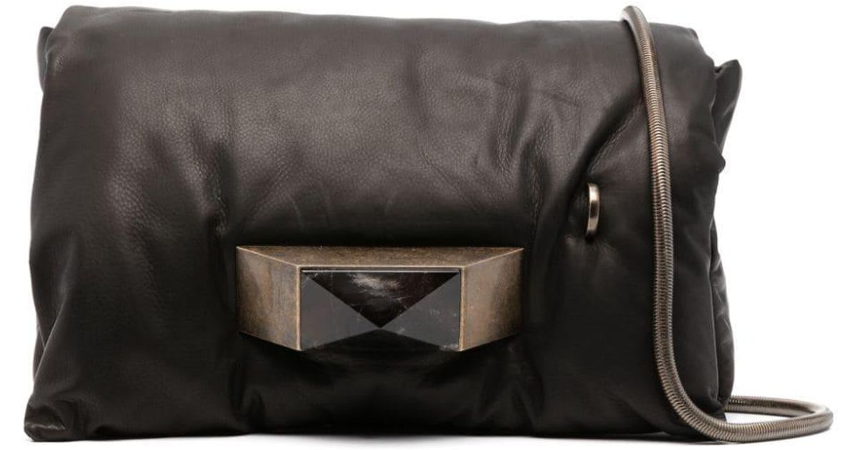 Rick Owens Large Pillow Griffin Clutch Bag in Gray for Men Lyst