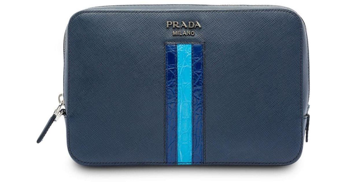 prada saffiano leather clutch