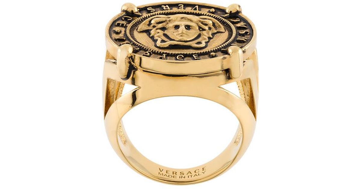 versace medusa ring