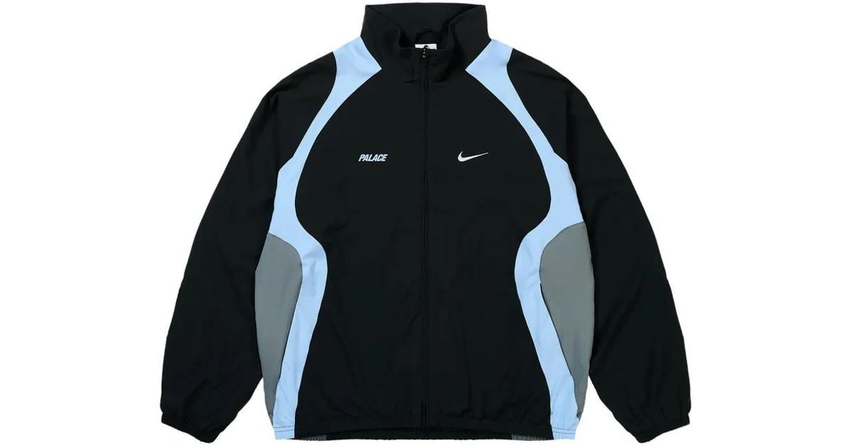Palace X Nike Panelled Track Jacket in Black for Men | Lyst UK