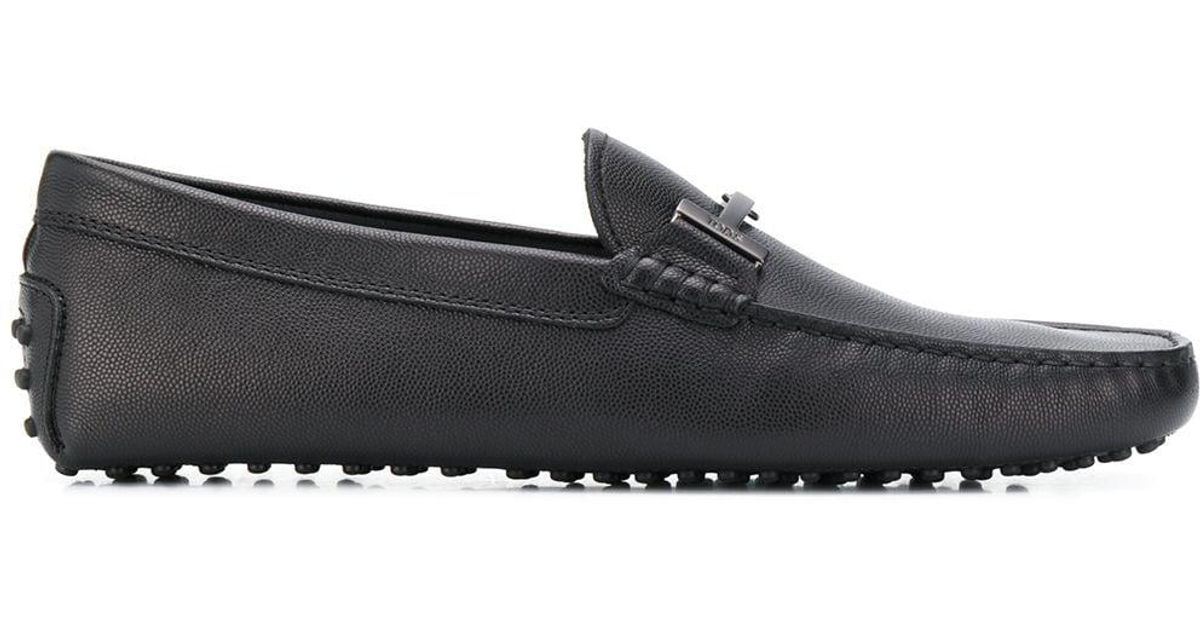 Tod's Leather Gommino Driving Loafers in Black for Men - Lyst