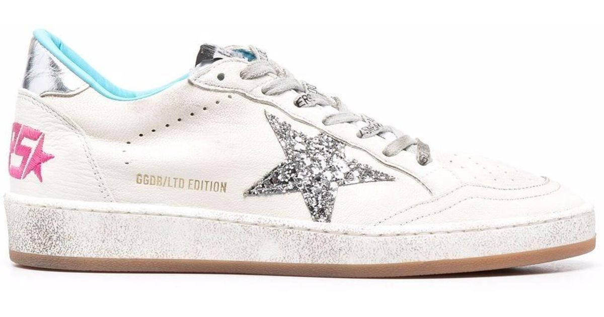 Golden Goose Leather Ballstar Limited Edition Sneakers in White - Lyst