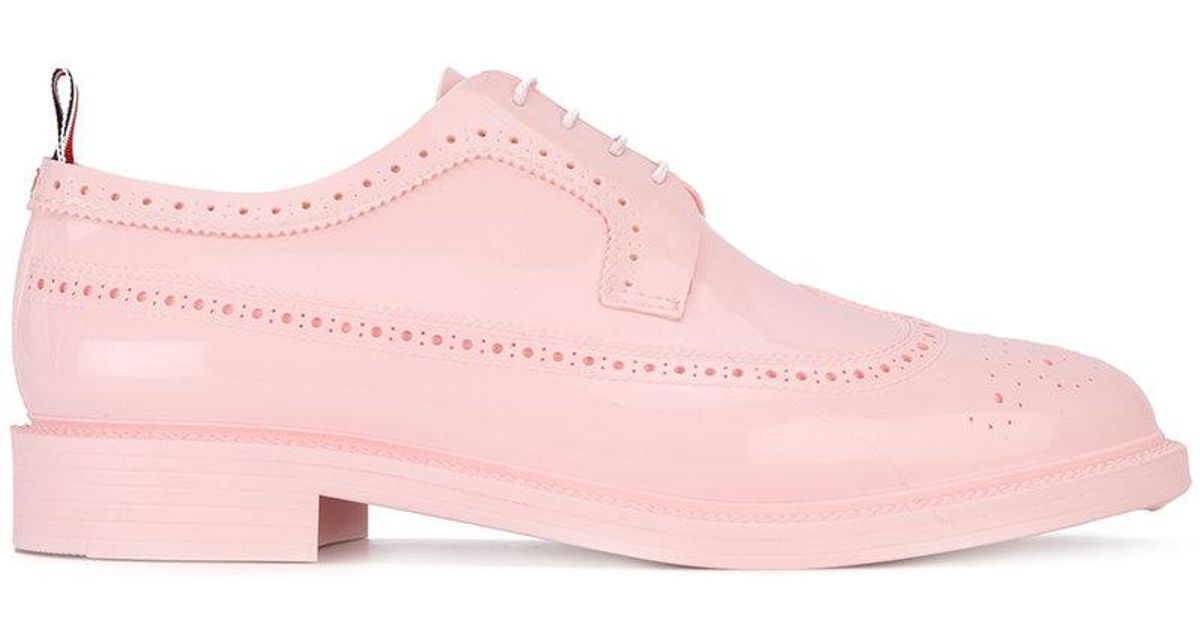 Thom Browne Leather Brogues in Pink 
