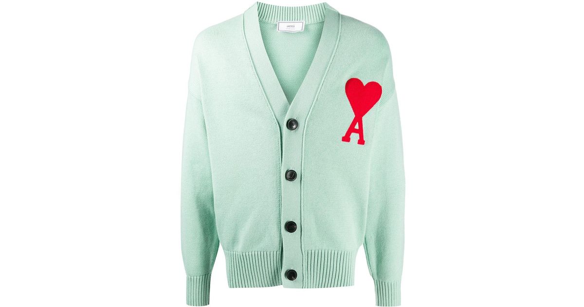 ami de coeur intarsia oversize cardigan