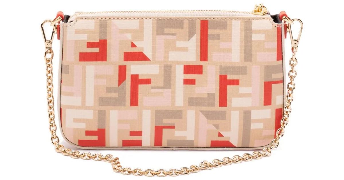 財布・小物その他 FENDI Baguette Pouch Tessuto Ff Pu Fendi Baguette Pouch Tessuto Ff Pu in Pink | Lyst Canada