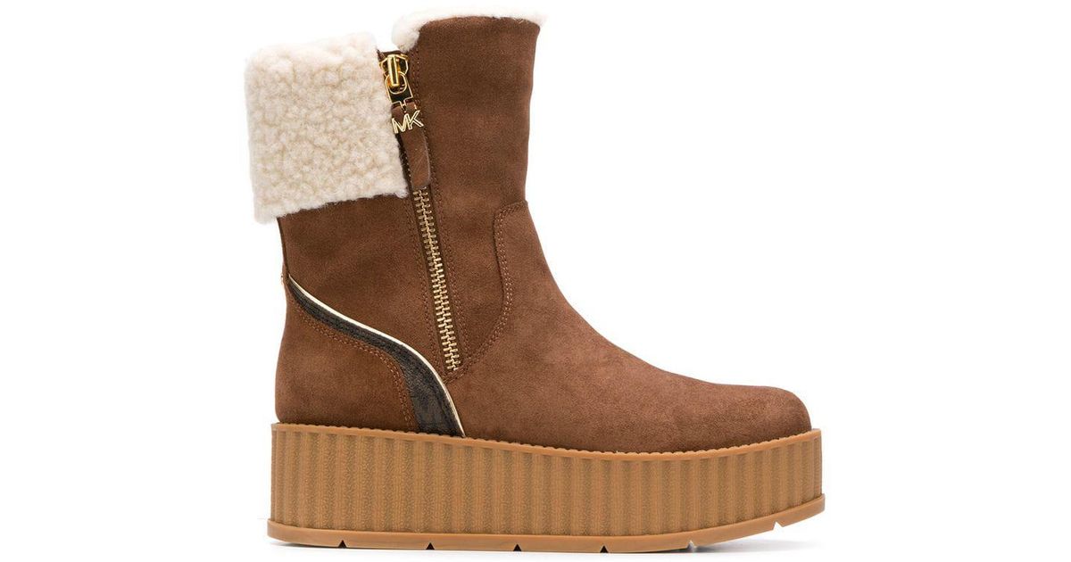 reddish brown leather boots