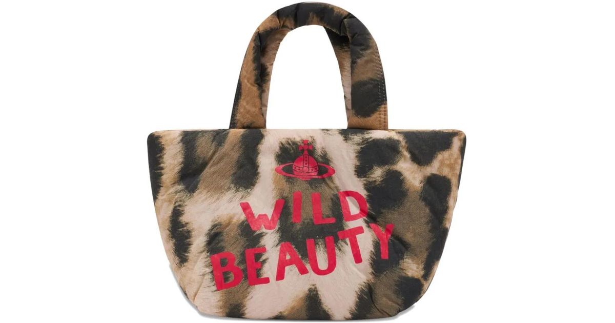 Vivienne Westwood Leopard-Print Tote Bag in Pink | Lyst UK
