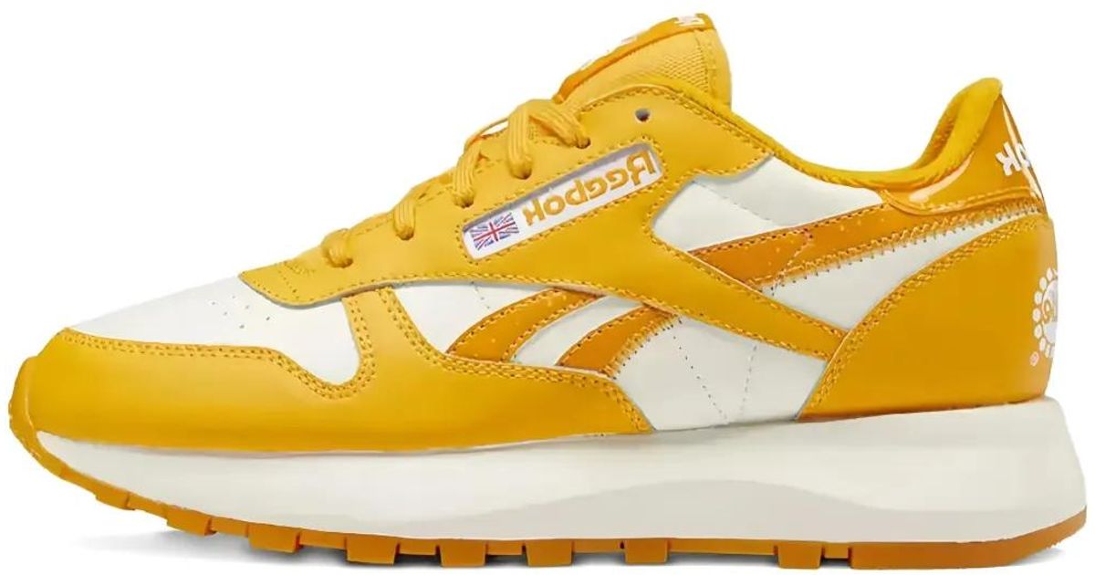 Yellow Reebok Pyffer Reebok Classic Leather Sp