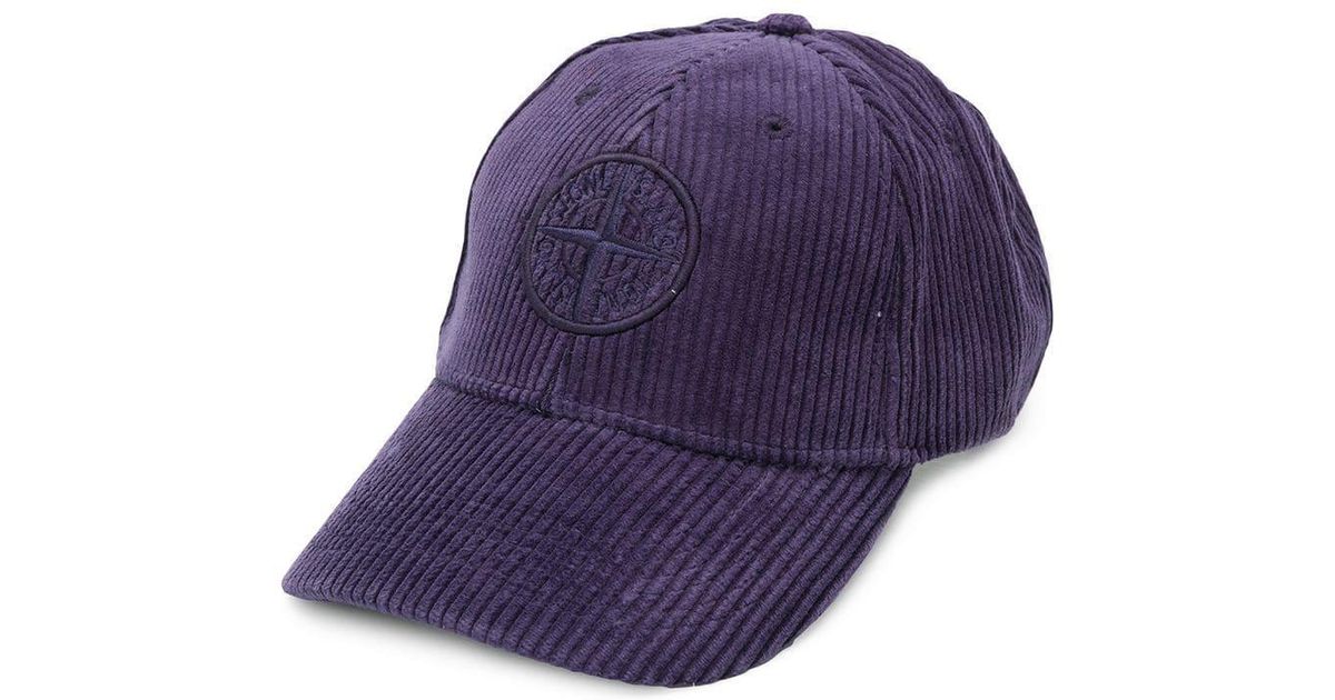 stone island corduroy cap