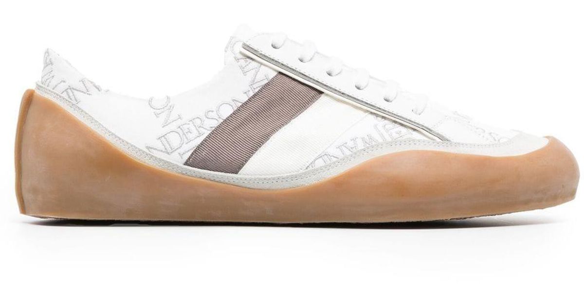 JW Anderson Embroidered-logo Bubble Sneakers in White for Men | Lyst