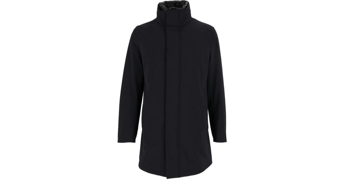 Montecore Padded High-Neck Coat in Blue for Men | Lyst