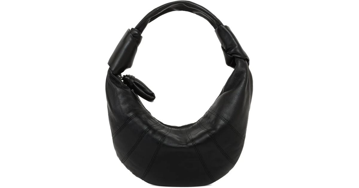 Lemaire Mini Fortune Croissant Tote Bag in Black | Lyst