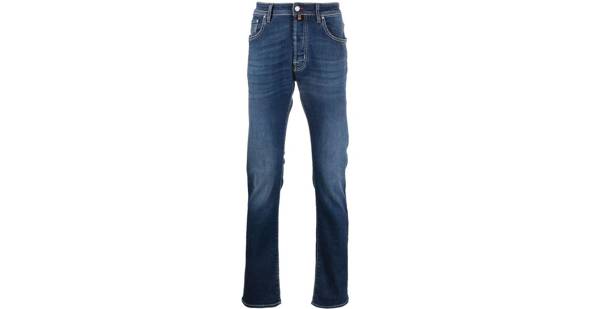 Slim fit jeans Jean Jacob Cohen pour homme en coloris Noir Homme Vêtements Jeans Jeans slim 