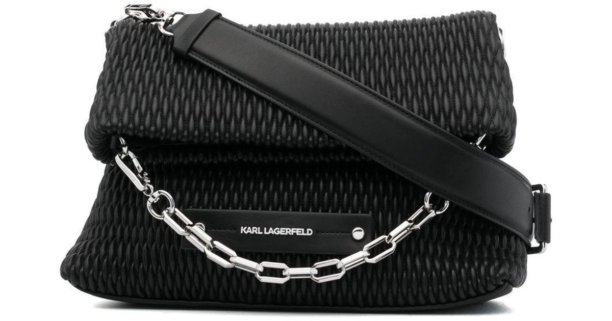 Karl Lagerfeld K/kushion Quilted Shoulder Bag in Black Lyst Australia