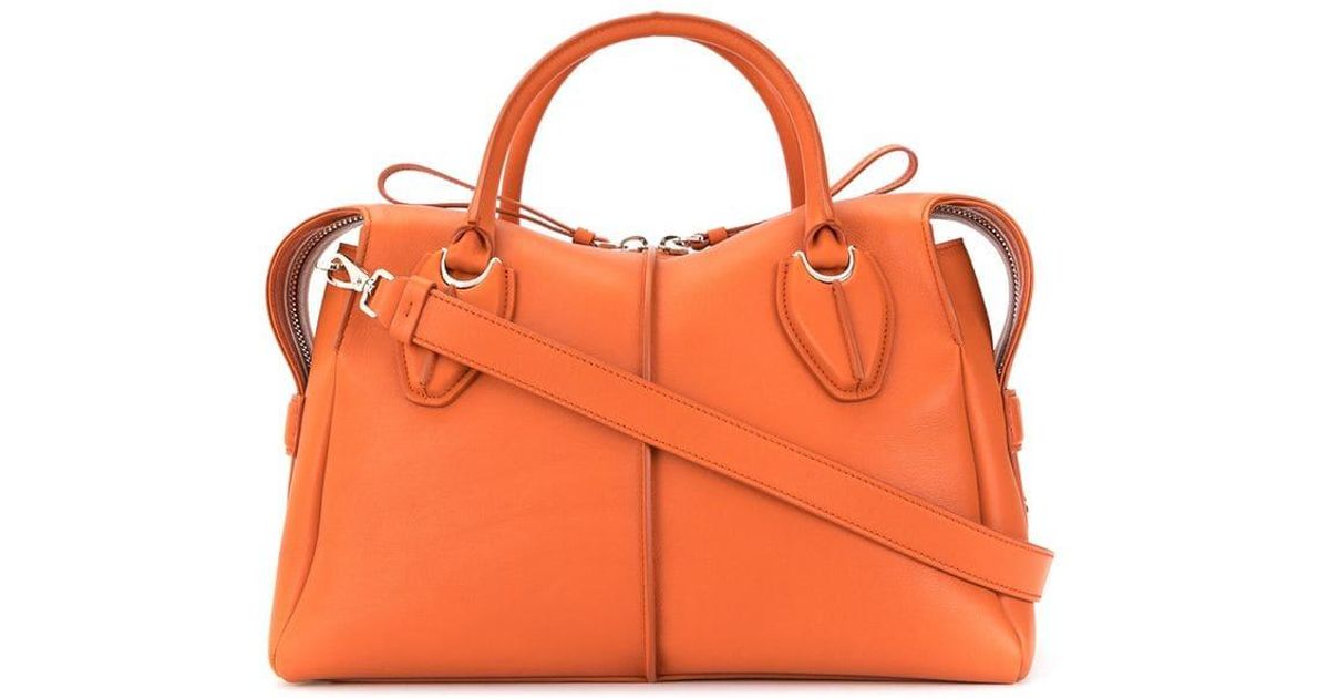 Tod's D-styling Tote in Orange - Lyst
