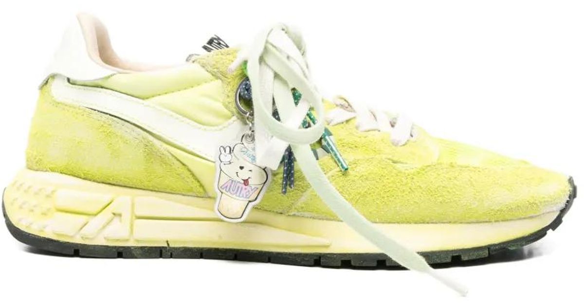 Autry Reelwind Super Sneakers in Yellow | Lyst