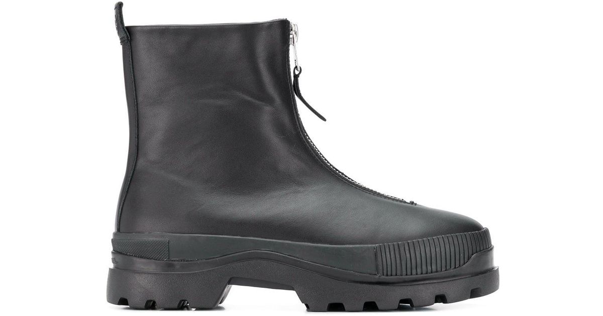 DIESEL H-vaiont Front-zip Ankle Boots in Black for Men | Lyst