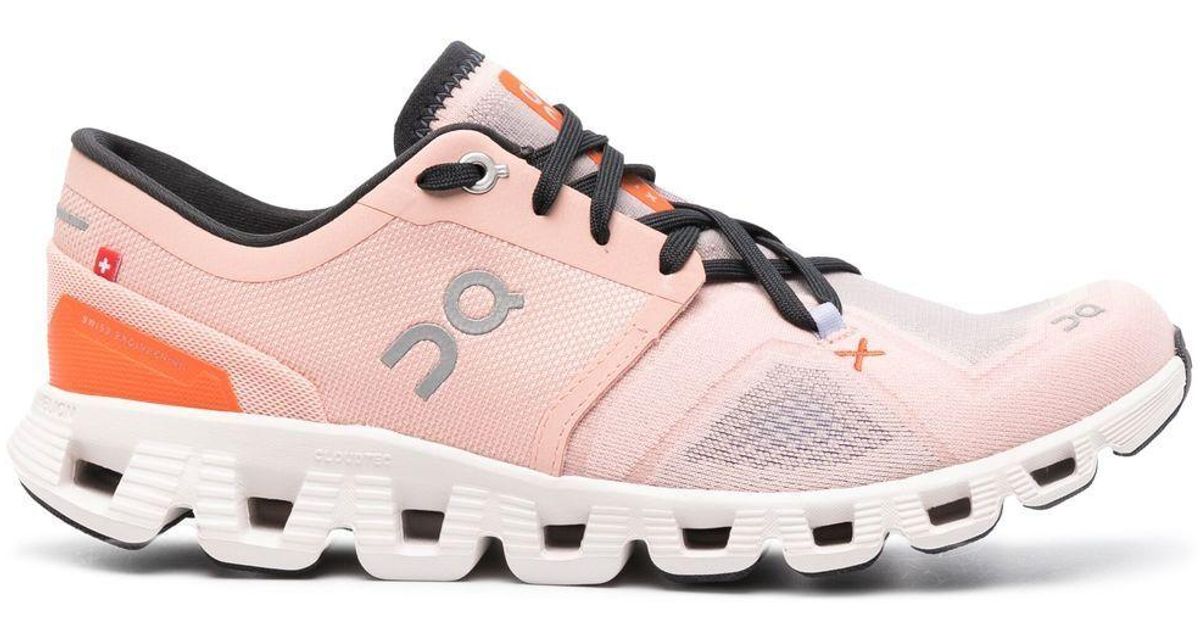 On Running Cloud X 3 Running Sneakers in Pink | Lyst Canada