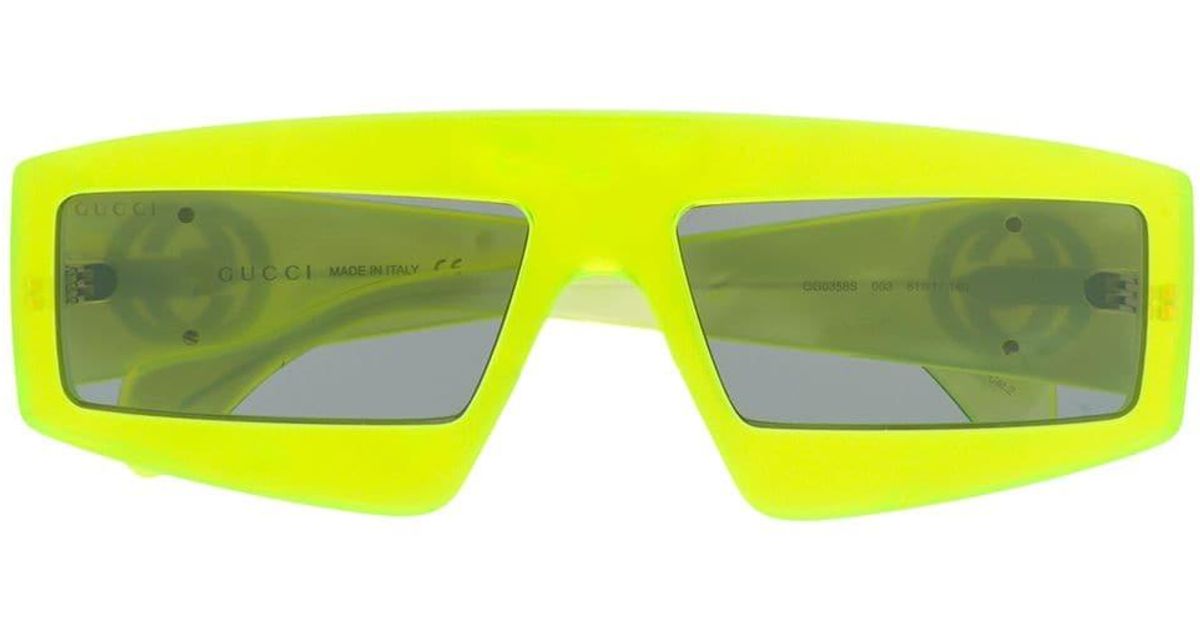 lime green gucci sunglasses