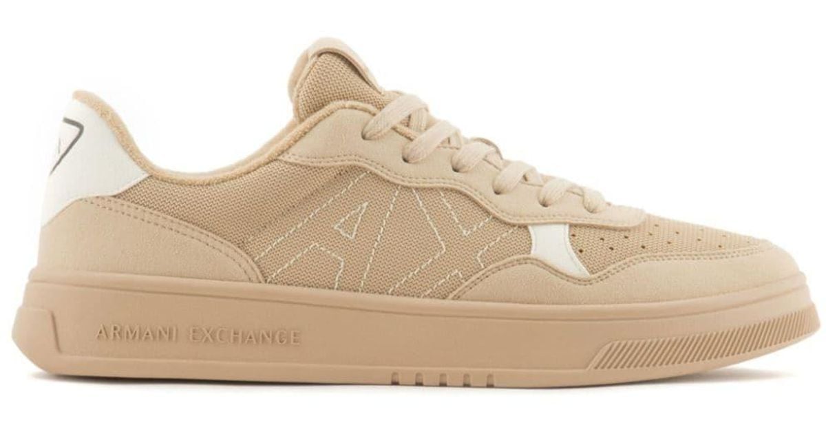 armani exchange retro logo sneakers