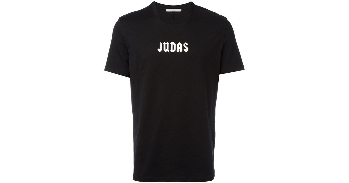 Givenchy Cotton Judas Slogan T-shirt in 