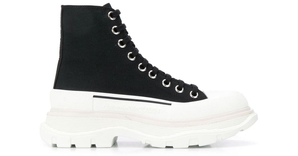 Alexander mcqueen cheap women's black sneakers