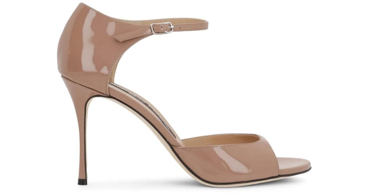 サンダル・ミュール Sergio Rossi Godiva Sandals In Patent Leather Sergio Rossi Godiva Patent Leather Slide Mule Sandals MSRP