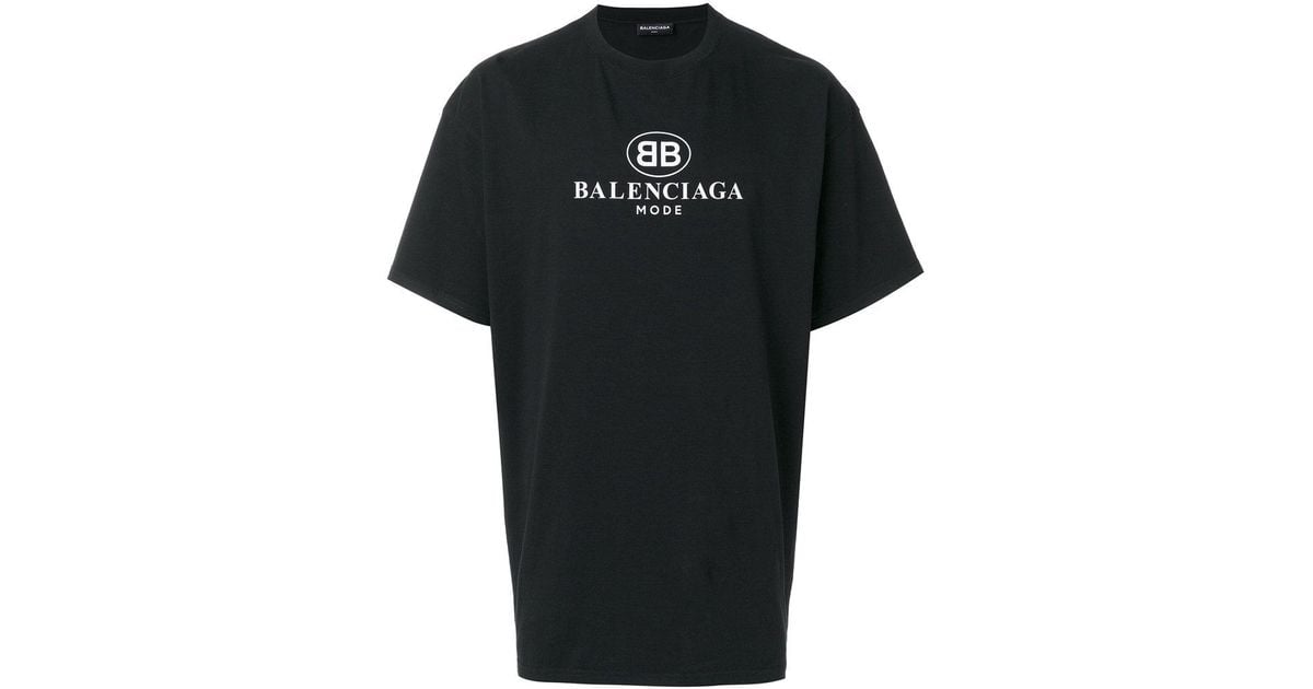cupón Diligencia También Camiseta con logo Balenciaga de hombre de color Negro | Lyst