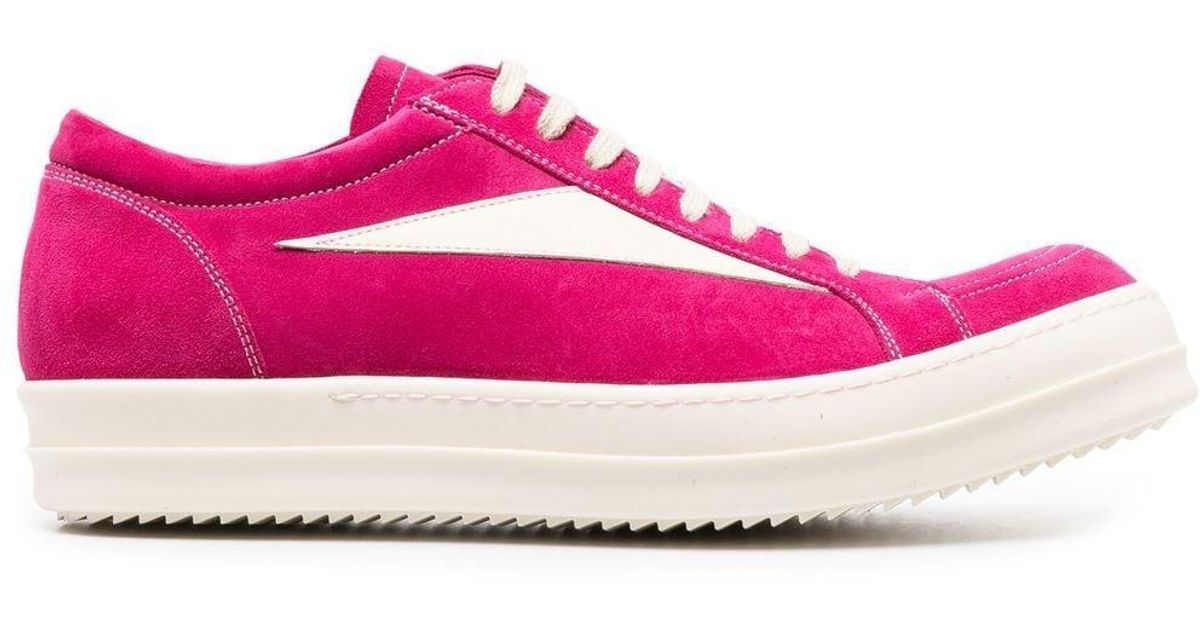 Rick Owens Vintage Sneaks Low Top Sneaker in Pink for Men | Lyst
