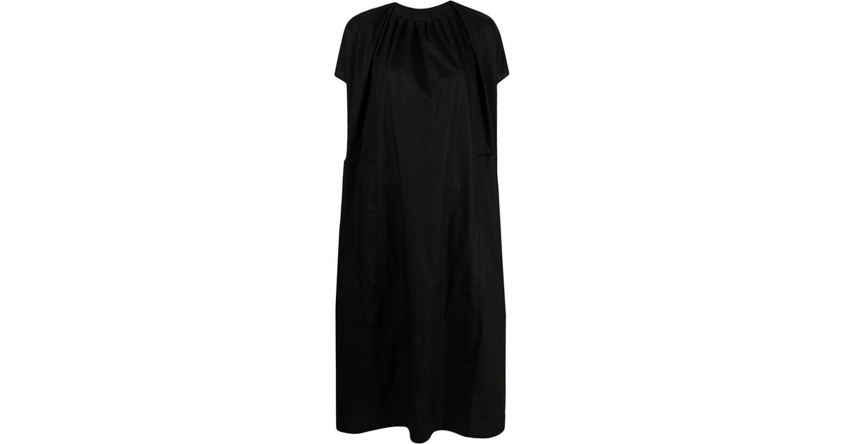 Toogood Gathered Neck Maxi Dress in Black - Lyst