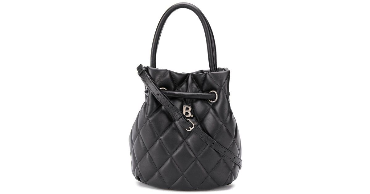balenciaga b quilted bucket bag