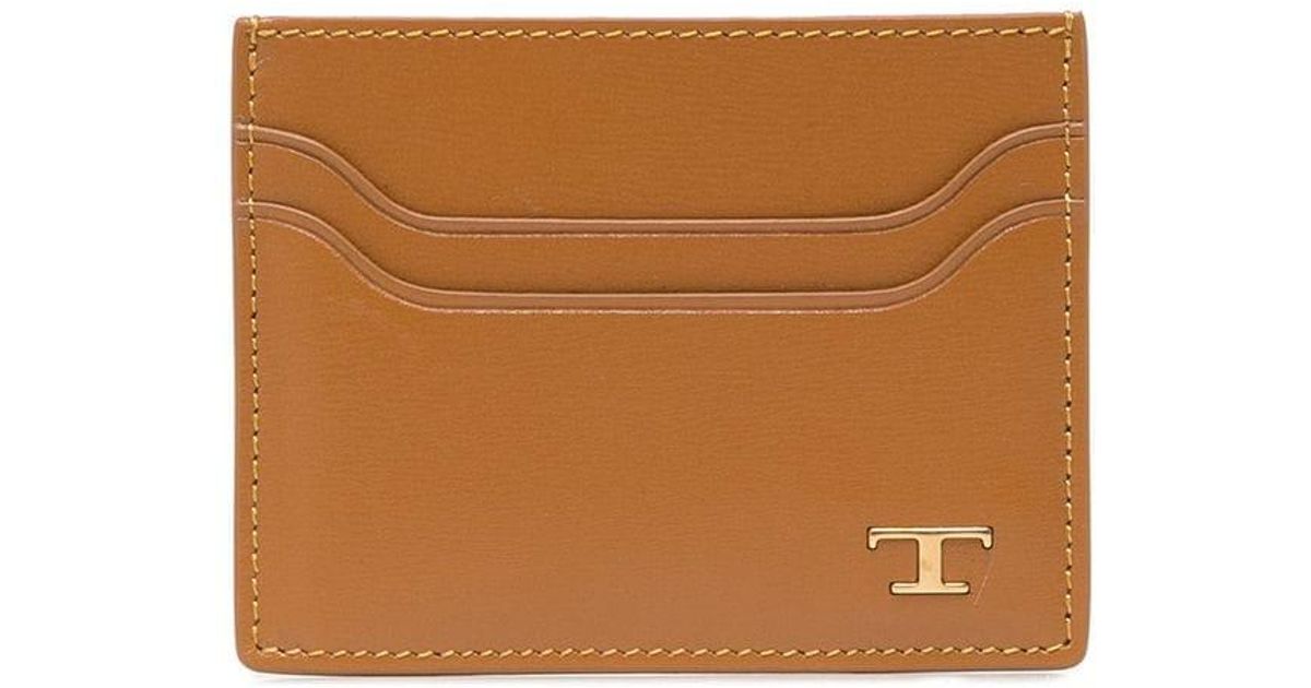 Tod's Logolettered Card Holder in Brown for Men Lyst UK