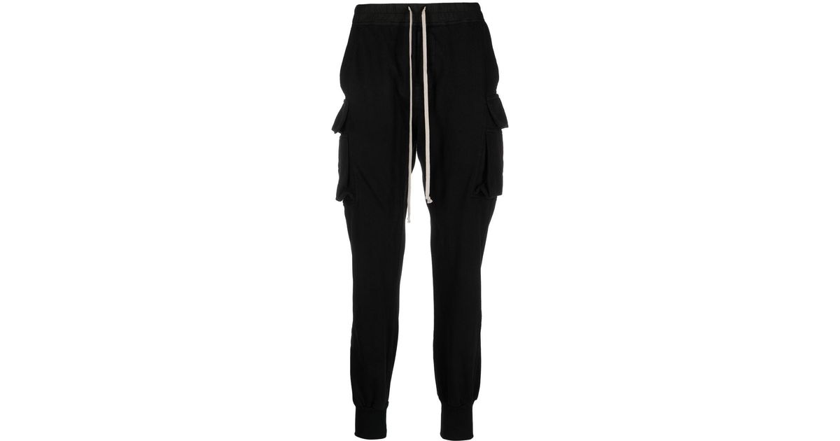 Rick Owens Creatch Cotton Tracksuit Pants in Black for Men | Lyst Canada