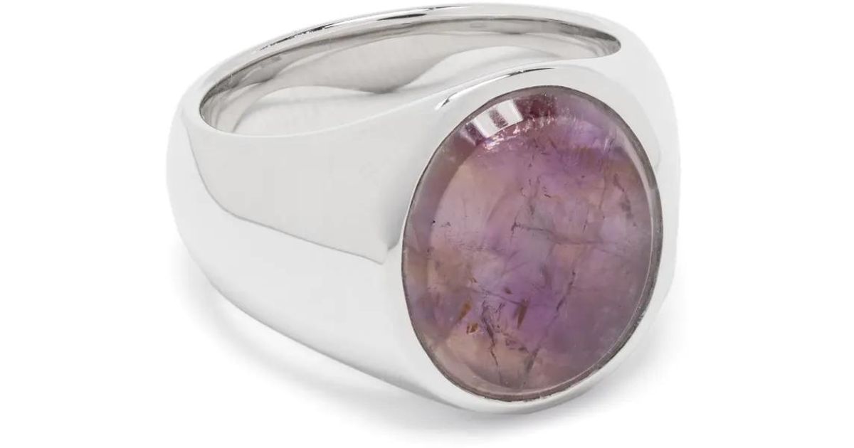 Tom Wood Oval Sakura Ring in Pink | Lyst UK