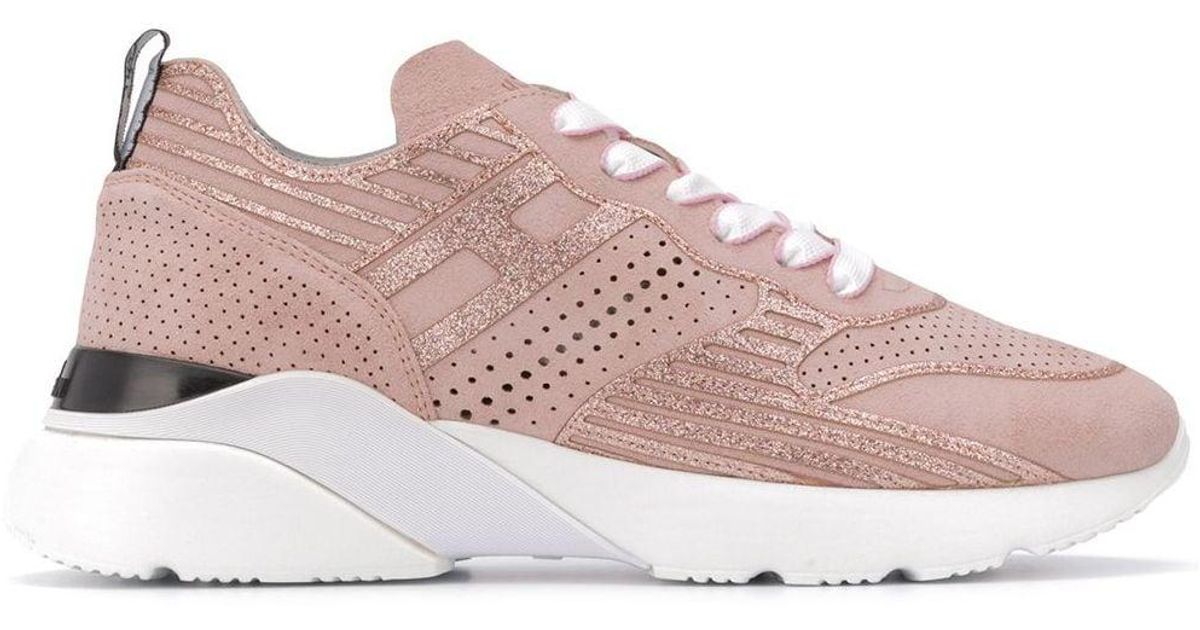 Hogan Sneakers Met Glitter Detail in het Roze | Lyst NL