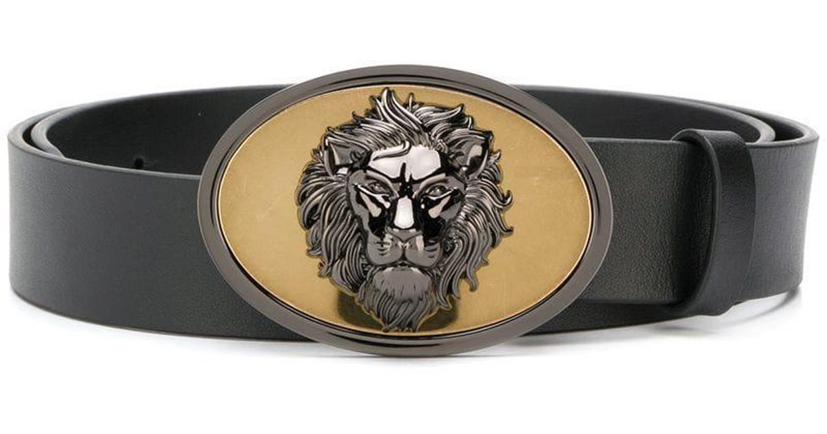versace lion head belt