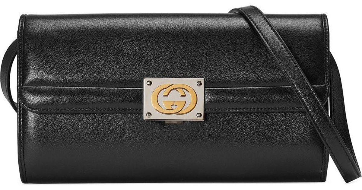 SALE! NWT Gucci Linea Matisse black leather small shoulder bag. Rtl $1980