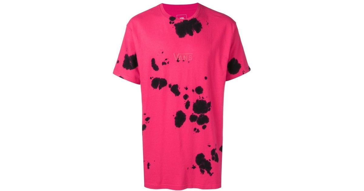 Vans Cotton Tie-dye Effect T-shirt in Pink for Men - Lyst