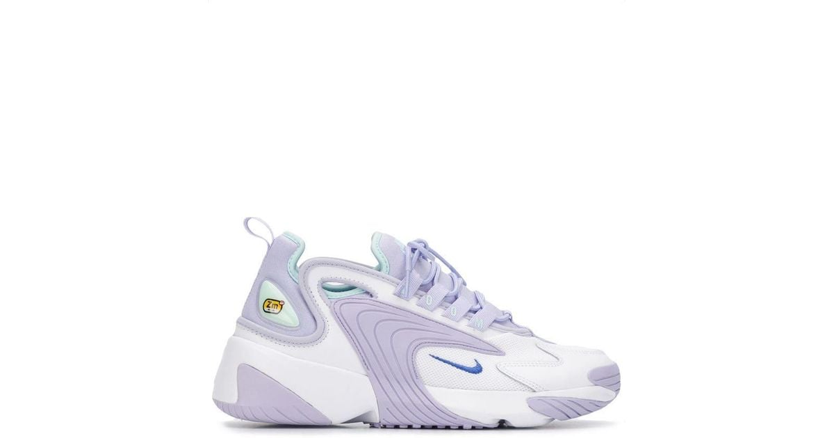 Nike Leather Lilac Zoom 2k Sneakers in 