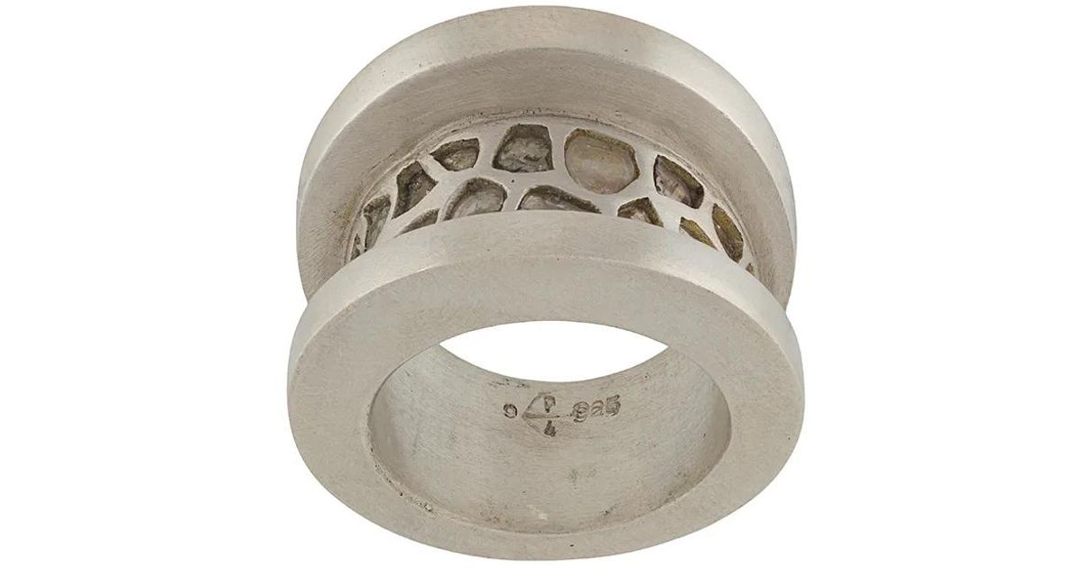 Parts Of 4 Chasm Diamond-Band Ring in White | Lyst