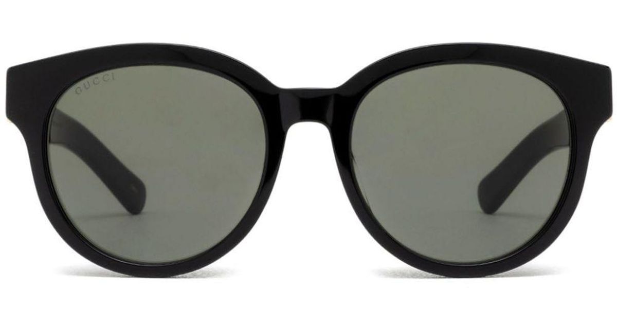 Gucci RoundFrame Sunglasses in Black for Men Lyst UK