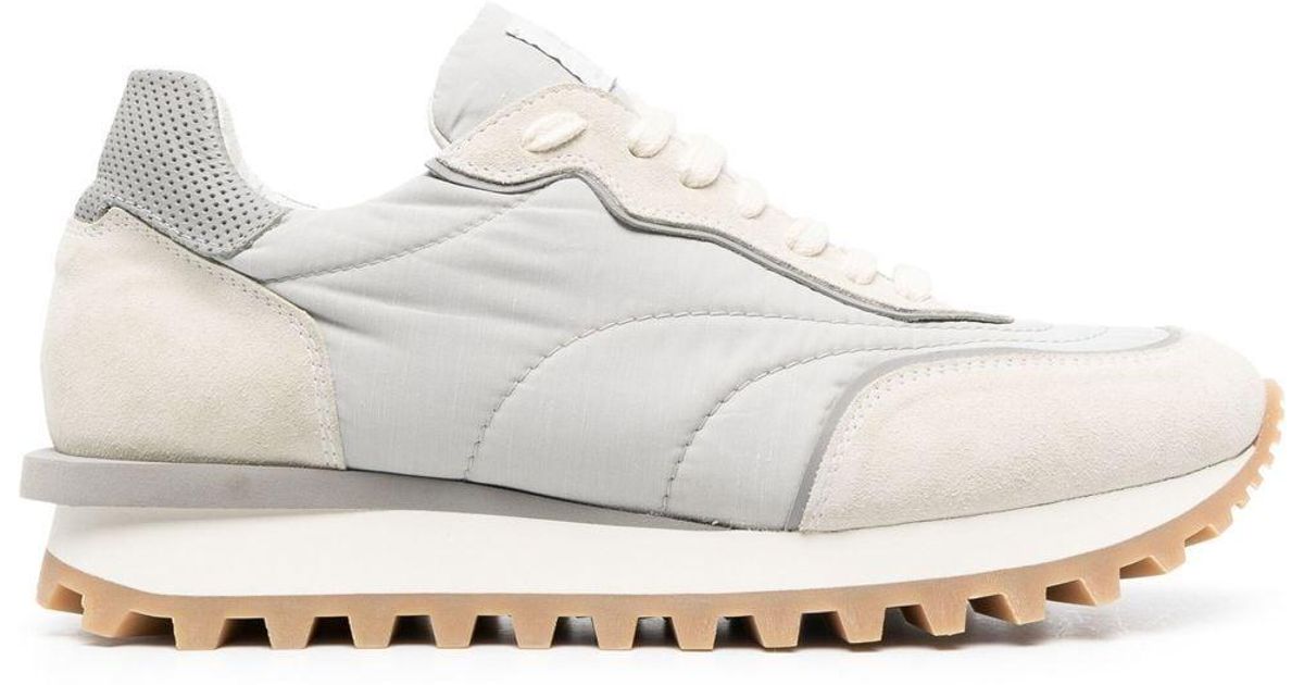 Eleventy Deconstructed-sole Panelled Sneakers in White for Men | Lyst