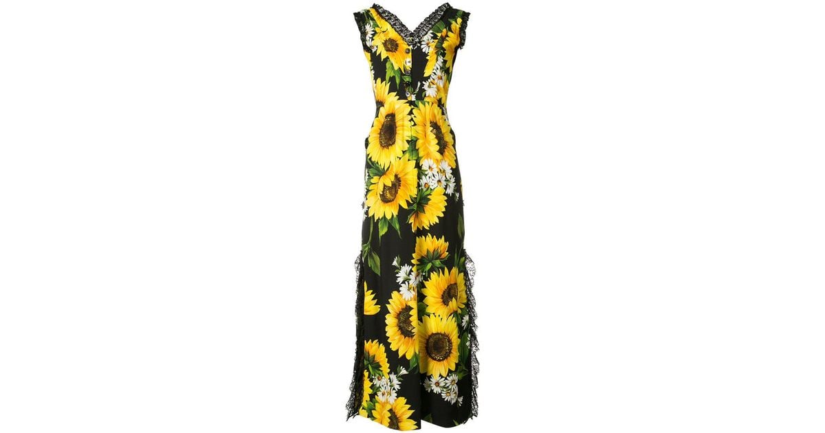 Dolce gabbana sunflower clearance dress