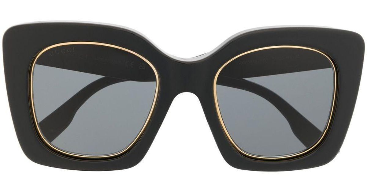 Gucci GG1151S Cateye Sunglasses in Black for Men Lyst UK