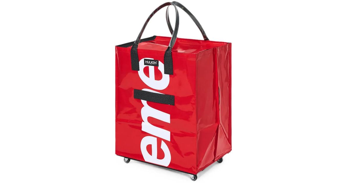 Supreme X Hulken Rolling Logo-Patch Tote Bag in Red for Men | Lyst UK